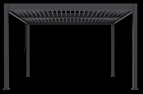 ArtRoja Bioklimatická hliníková pergola INTRO DUO voľne stojaca | antracit 4 x 4 m