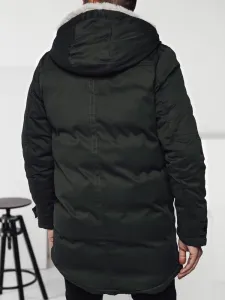 Zelená pánska zimná parka