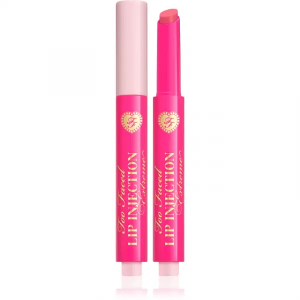 Too Faced Lip Injection Extreme Plumping Clicks lesk na pery pre väčší objem v tyčinke odtieň Perfect Pink 1.5 g