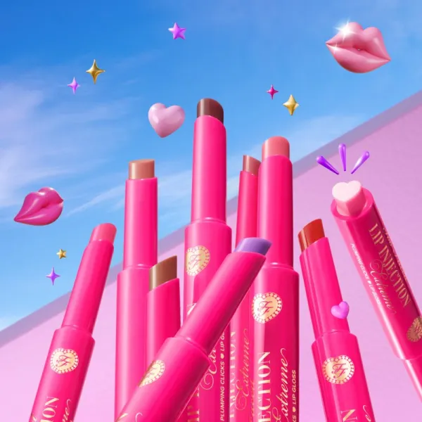 Too Faced Lip Injection Extreme Plumping Clicks lesk na pery pre väčší objem v tyčinke odtieň On Point 1.5 g