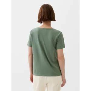 GAP ORGANIC Dámske tričko, khaki, veľkosť