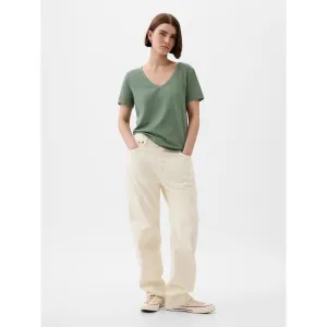 GAP ORGANIC Dámske tričko, khaki, veľkosť