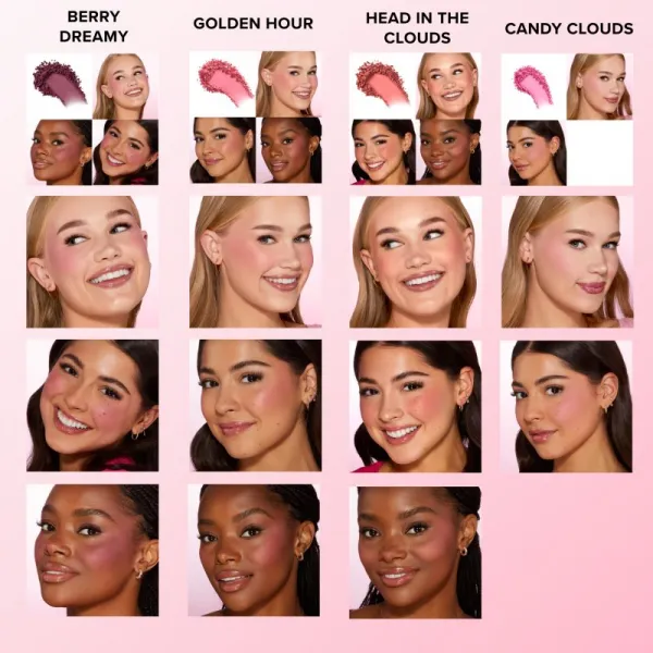 Too Faced Cloud Crush Blush kompaktná lícenka so zrkadielkom odtieň Super Candy Clouds 100 g