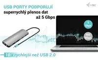 i-tec USB-C Metal Nano 2x HDMI Docking Station, PD 100W