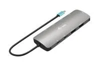 i-tec USB-C Metal Nano 2x HDMI Docking Station, PD 100W