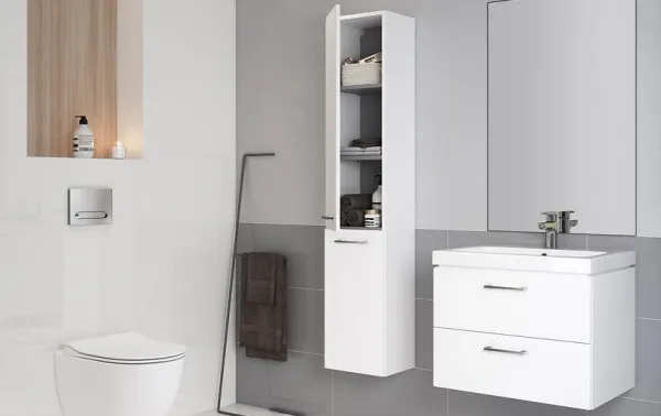 Cersanit Súprava kúpeľňovej skrinky a umývadla SET 807 LARA COMO 60 biela