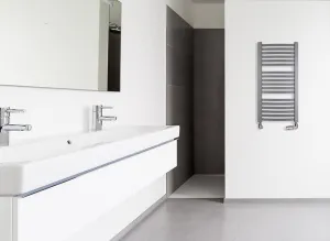 Instalprojekt - Kúpeľňový radiátor Retta - Pripojenie radiátora - Spodná pripojenie, Radiátory - Farebné prevedenie HL - Biela, Rozmer radiátora HL - 540 × 708 mm, výkon 361 W RADRET507035