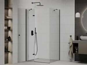 MEXEN/S - ROMA sprchovací kút 80x70, transparent, čierna 854-080-070-70-00