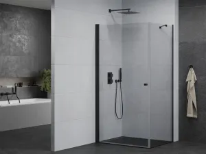 MEXEN/S - PRETORIA sprchovací kút 70x80, transparent, čierna 852-070-080-70-00