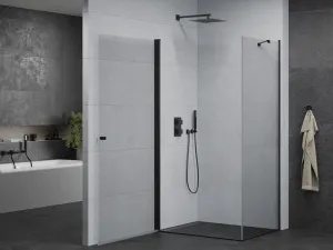MEXEN/S - PRETORIA sprchovací kút 80x70, transparent, čierna 852-080-070-70-00
