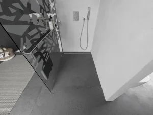 MEXEN/S - KIOTO Sprchová zástena WALK-IN s poličkou a držiakom uterákov 80 x 200, transparent/biely dekor 8 mm, chróm 800-080-121-01-85