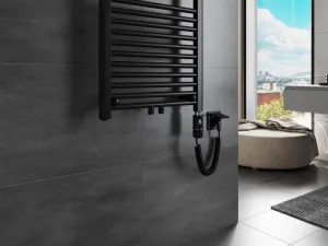 MEXEN/S - Mars radiátor + vykurovacia tyč 900 x 500 mm, 600 W, čierna W110-0900-500-2600-70