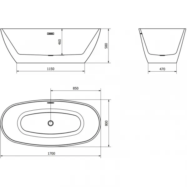 Mexen Eris, 170 x 80 cm 53441708000-20