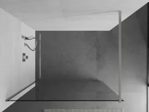 MEXEN/S - Kioto Sprchová zástena WALK-IN 65 x 200, transparent 8 mm, nikel kefovaná 800-065-101-97-00
