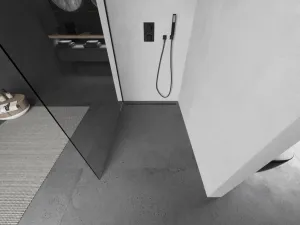 MEXEN/S - Kioto L Sprchová zástena WALK-IN 60 x 200, transparent, čierna 800-060-103-70-00