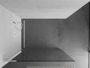 MEXEN/S - Kioto L Sprchová zástena WALK-IN 55 x 200, transparent, biela 800-055-103-20-00