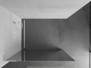 MEXEN/S - Kioto L Sprchová zástena WALK-IN 80 x 200, zrkadlové sklo, biela 800-080-103-20-50