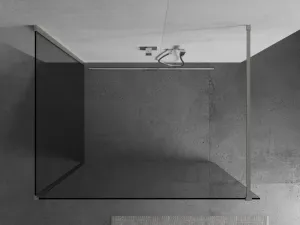 MEXEN/S - Kioto Sprchová zástena WALK-IN 90 x 75, transparent, nikel kefovaná 800-090-212-97-00-075