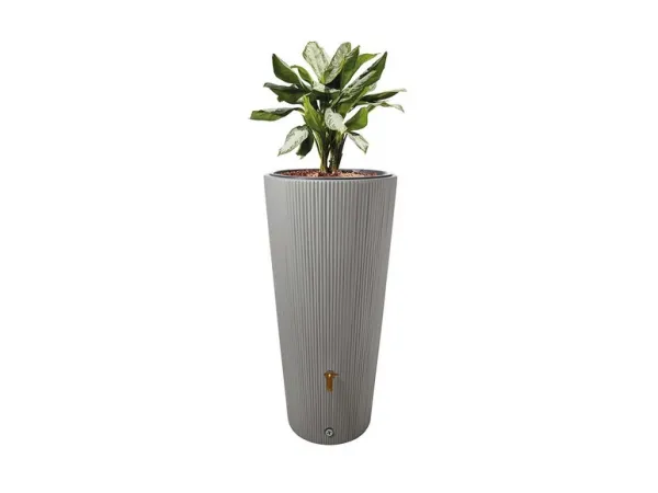 4rain Plastová nádrž na vodu Vaso 2 v 1, 220 l (zinkovosivá )