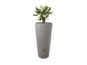 4rain Plastová nádrž na vodu Vaso 2 v 1, 220 l (zinkovosivá )