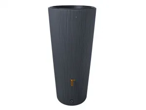 4rain Plastová nádrž na vodu Vaso 2 v 1, 220 l (grafitová sivá)