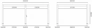 ArtRoja Bioklimatická hliníková pergola INTRO DUO voľne stojaca | antracit 6 x 4 m