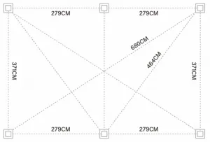 ArtRoja Bioklimatická hliníková pergola INTRO DUO voľne stojaca | antracit 6 x 4 m