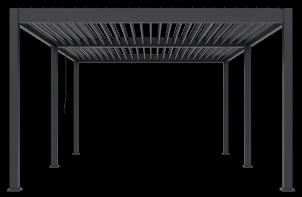 ArtRoja Bioklimatická hliníková pergola INTRO DUO voľne stojaca | antracit 6 x 4 m