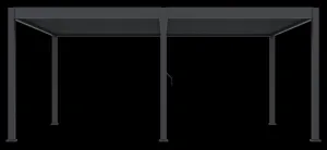 ArtRoja Bioklimatická hliníková pergola INTRO DUO voľne stojaca | antracit 6 x 4 m