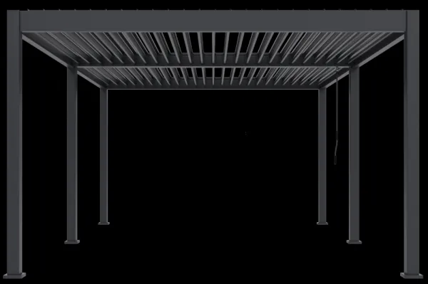 ArtRoja Bioklimatická hliníková pergola INTRO DUO voľne stojaca | antracit 6 x 4 m