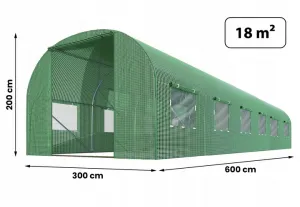 JAKS Záhradný fóliovník 3 x 6 m premium pro s uv filtrom Počet vchodov: 1 - vchodový