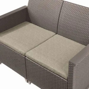KETER Záhradný set ALODIA BOX 2 | cappuccino