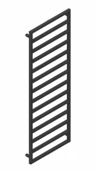 HOPA - Kúpeľňový radiátor PERTH čierna farba - Farba radiátora - Čierna, Rozmer radiátora - 600 × 1720 mm, výkon 737 W, Typ pripojenia - Stredové 50 mm RADPER601731SP