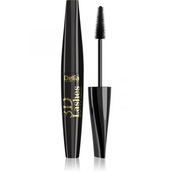 Delia Cosmetics New Look 3D Lashes riasenka pre objem odtieň Black 12 ml