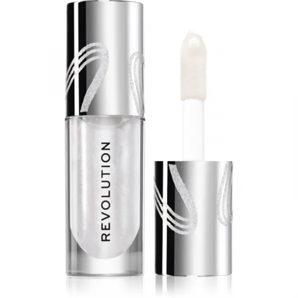 Revolution Metallic Muse Shimmer Bomb trblietavý lesk na pery odtieň Frosted Muse 4.5 ml