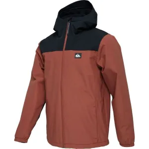 Quiksilver OVERCAST 3K WARM JACKET Pánska bunda, vínová, veľkosť