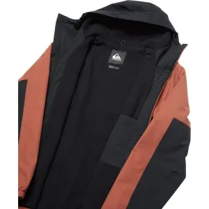 Quiksilver OVERCAST 3K WARM JACKET Pánska bunda, vínová, veľkosť