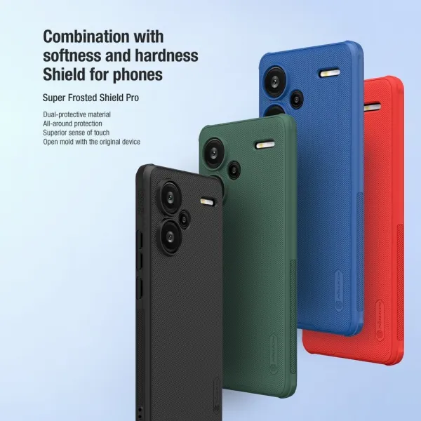 Nillkin Super Frosted Pro, Xiaomi Redmi Note 13 Pro+ 5G, čierny