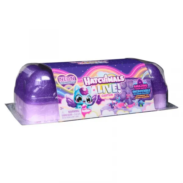 Hatchimals Kartón zvieratiek Neónová dúha