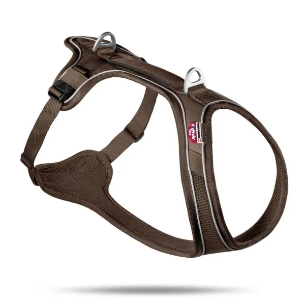 CURLI Postroj pre psov Belka Comfort Brown XL, 30-45kg