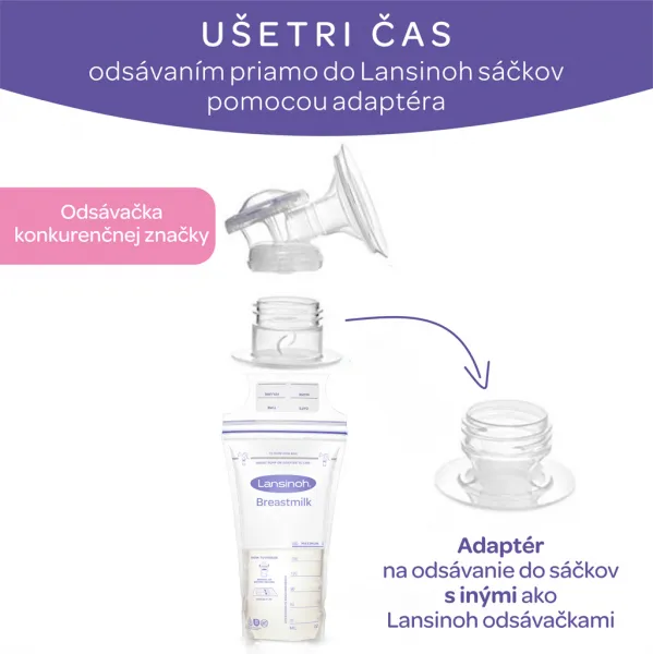 LANSINOH Sáčky na skladovanie materského mlieka 180ml, 25ks
