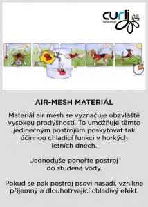 CURLI Postroj pre psov so sponou Air-Mesh Ruby M, 6-9kg
