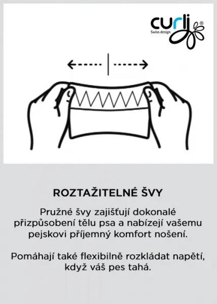 CURLI Postroj pre psov so sponou Air-Mesh Ruby M, 6-9kg