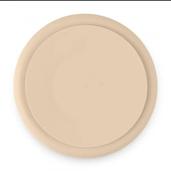 PETITE&MARS Tanierik silikónový deliaci okrúhly Take&Match Desert Sand 6m+
