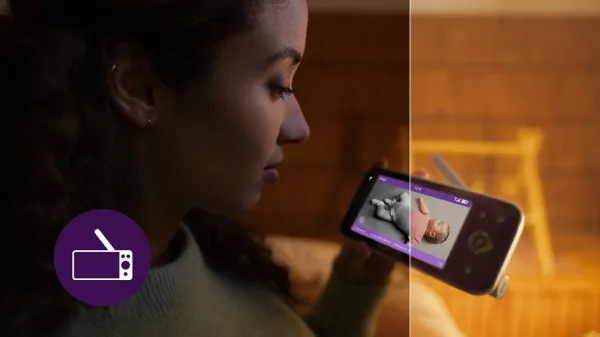 Philips AVENT Pestúnka detská chytrá Premium s prekladom plaču, sledovaním spánku a dýchania SCD971