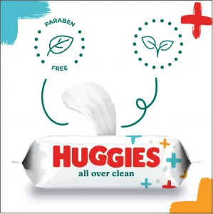 HUGGIES Single All Over Clean vlhčené obrúsky 56 ks,HUGGIES® Single All Over Clean Obrúsky vlhčené 56 ks