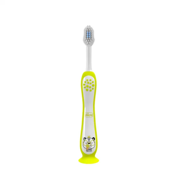 CHICCO Set zubných kefiek pre deti Hippo-Panda 3-6r, 2ks