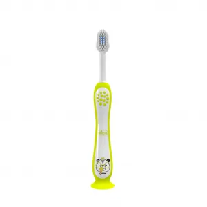 CHICCO Set zubných kefiek pre deti Hippo-Panda 3-6r, 2ks