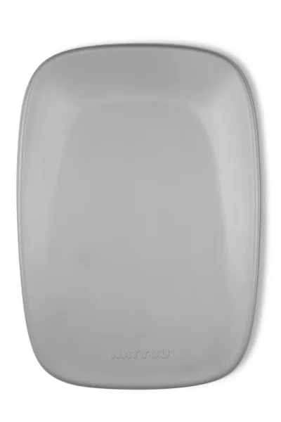 NATTOU Kôš na plienky Dropy a prebaľovacia podložka Softy White/Grey 50x70 cm