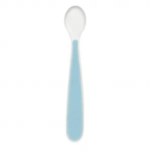 CHICCO Set jedálenský silikónový - blue, 6m+